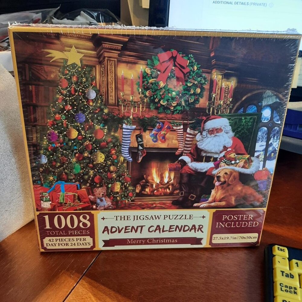 NEW IN BOX ! Christmas Advent Calendar Jigsaw Puzzle 1008 Pcs